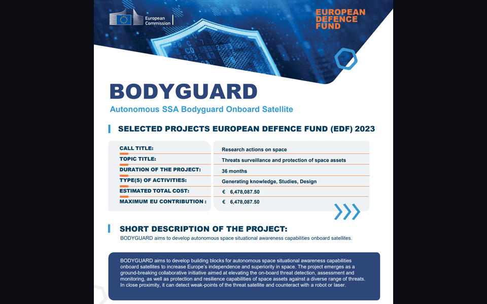 BODYGUARD European Defence Fund programme identity