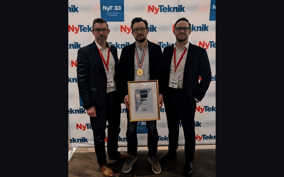 Vimotek selected for Ny Teknik’s 2025 33 List